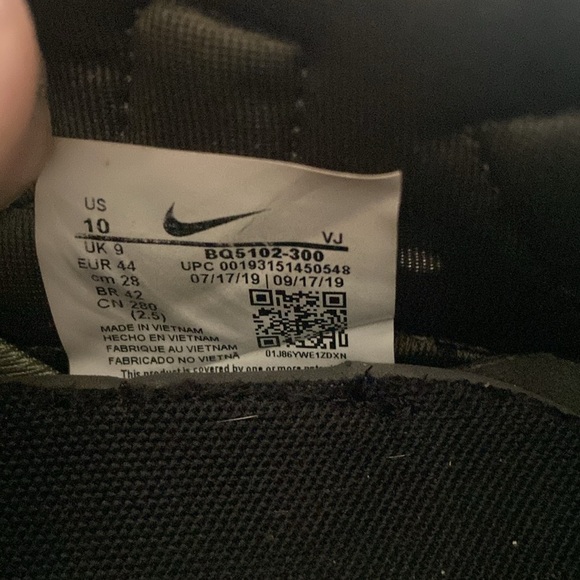 NIKE Huarache Type Olive Green Bone Men’s Sneakers BQ5102-300 Size 10 - Picture 7 of 7